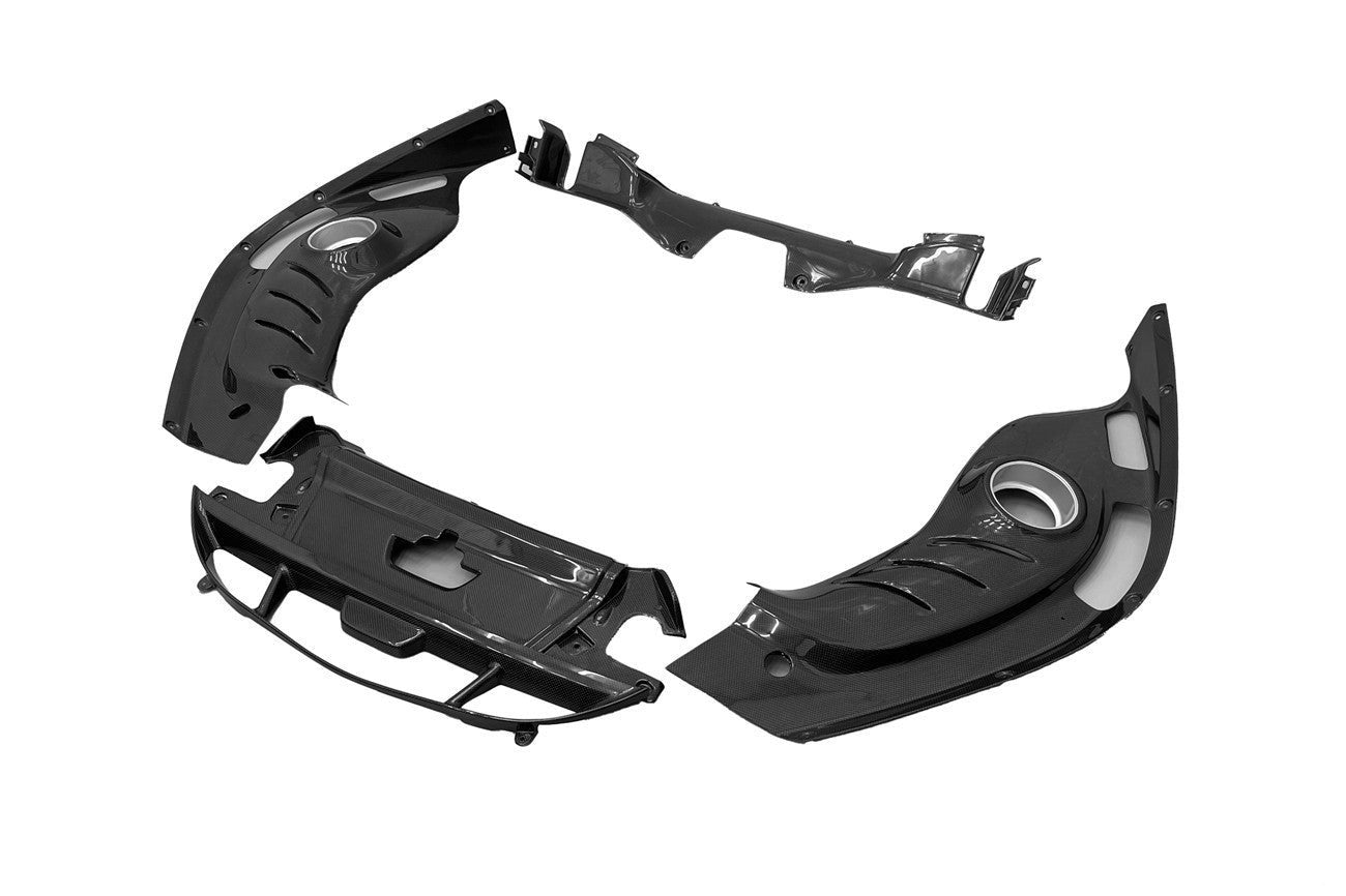 Ferrari 296 GTB/GTS – Full Carbon Fiber Engine Bay Trim Cover Kit - Exotics Carbon Design