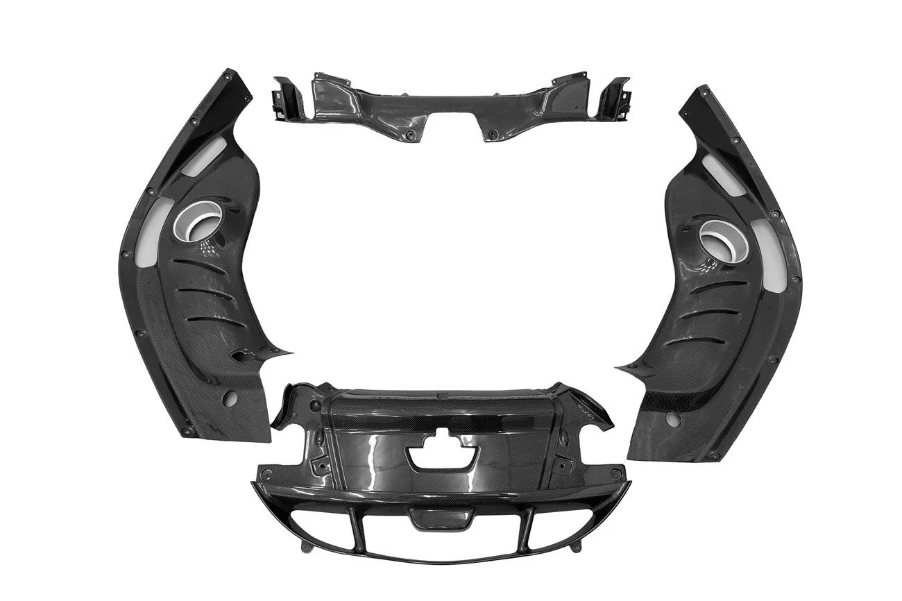 Ferrari 296 GTB/GTS – Full Carbon Fiber Engine Bay Trim Cover Kit - Exotics Carbon Design