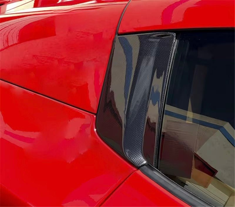 Ferrari 488 Carbon Fiber B-Pillar Replacements - Exotics Carbon Design