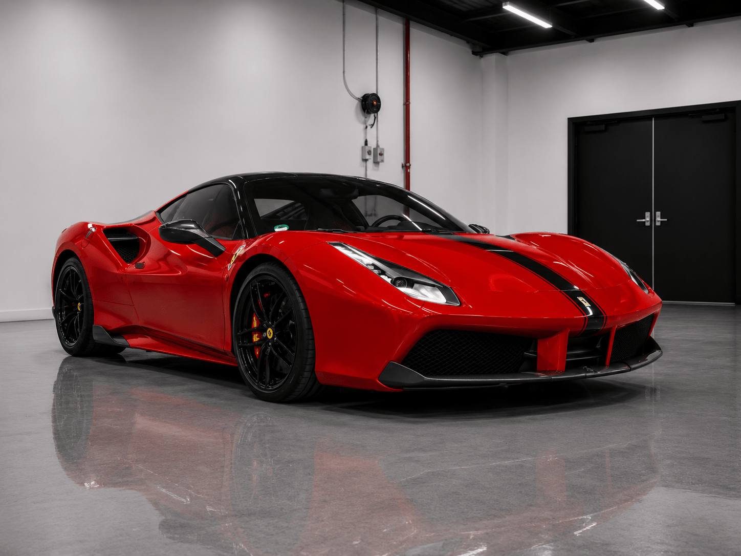 Ferrari 488 - Carbon Fiber Front Lip - Exotics Carbon Design