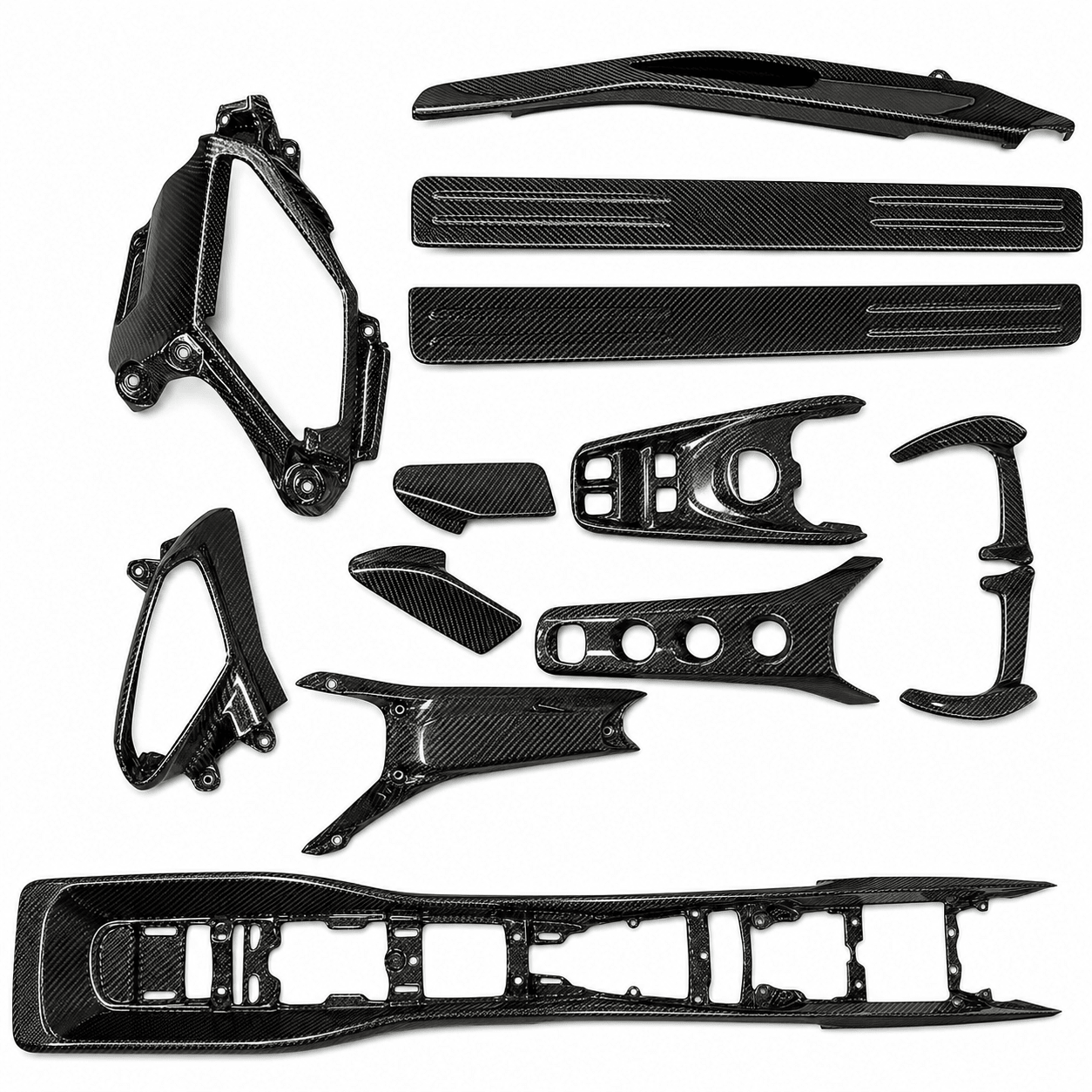 Ferrari 488 Carbon Fiber Full Interior Trim & Dashboard Package - Exotics Carbon Design