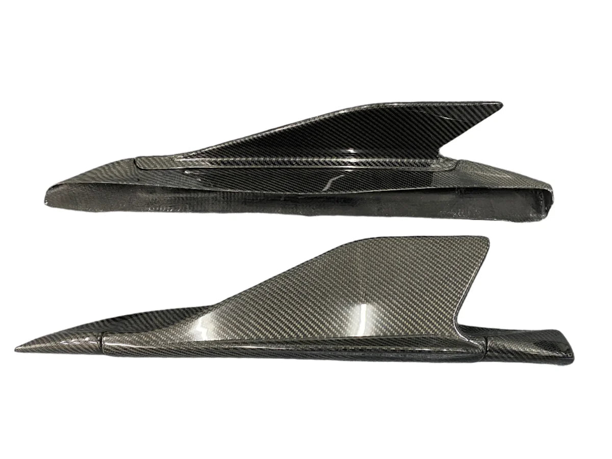 Ferrari 488 Carbon Fiber Side Skirt Winglets - Exotics Carbon Design