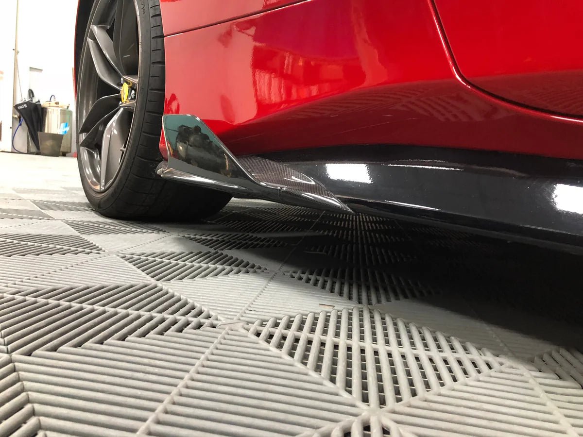 Ferrari 488 Carbon Fiber Side Skirt Winglets - Exotics Carbon Design