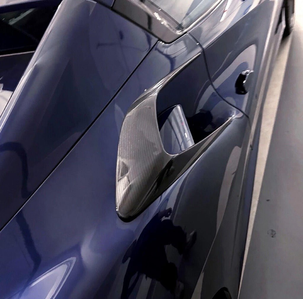 Ferrari 488 Carbon Fiber Side Vents Trim - Exotics Carbon Design