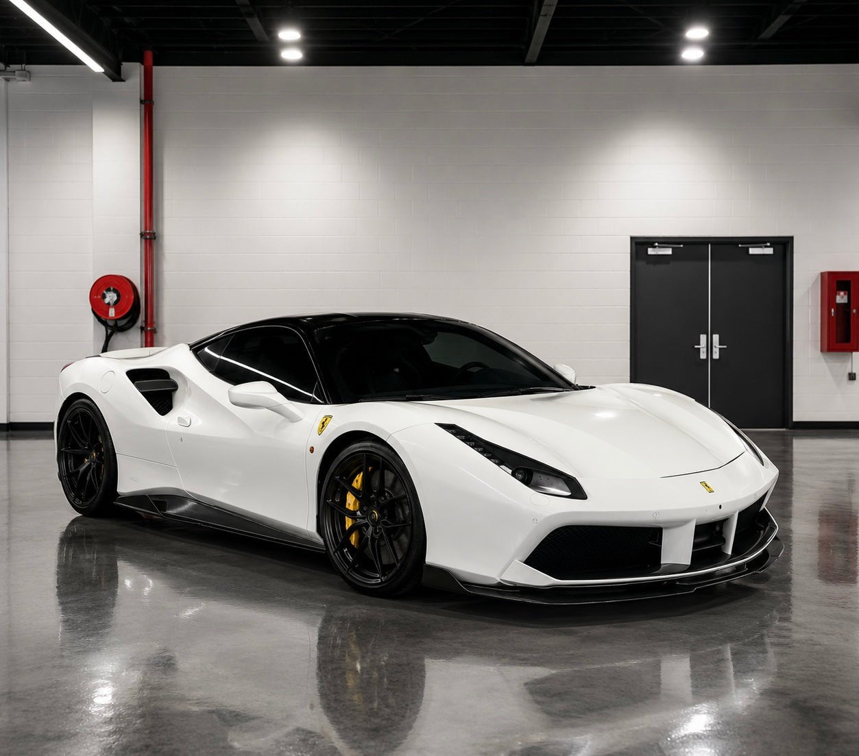 Ferrari 488 ED Style Carbon Fiber Side Skirts - Exotics Carbon Design