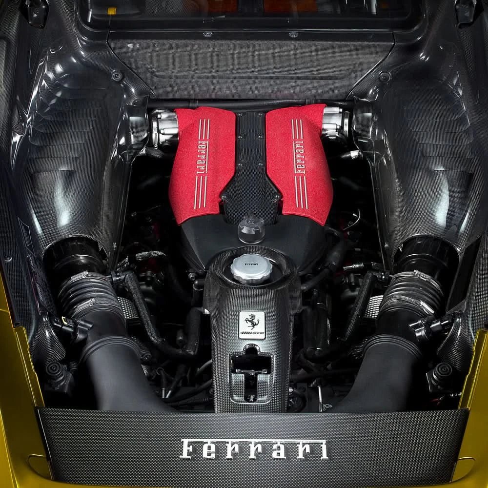 Ferrari 488 GTB - Carbon Fiber Engine Compartment Covers - Exotics Carbon Design