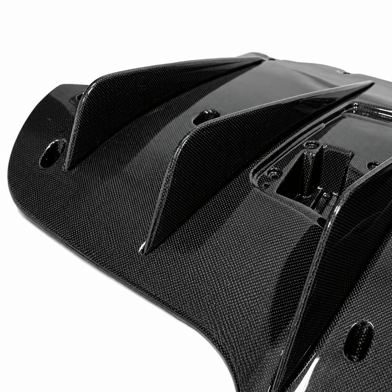 Ferrari 488 GTB - Exotic Design Carbon Fiber Rear Diffuser - Exotics Carbon Design