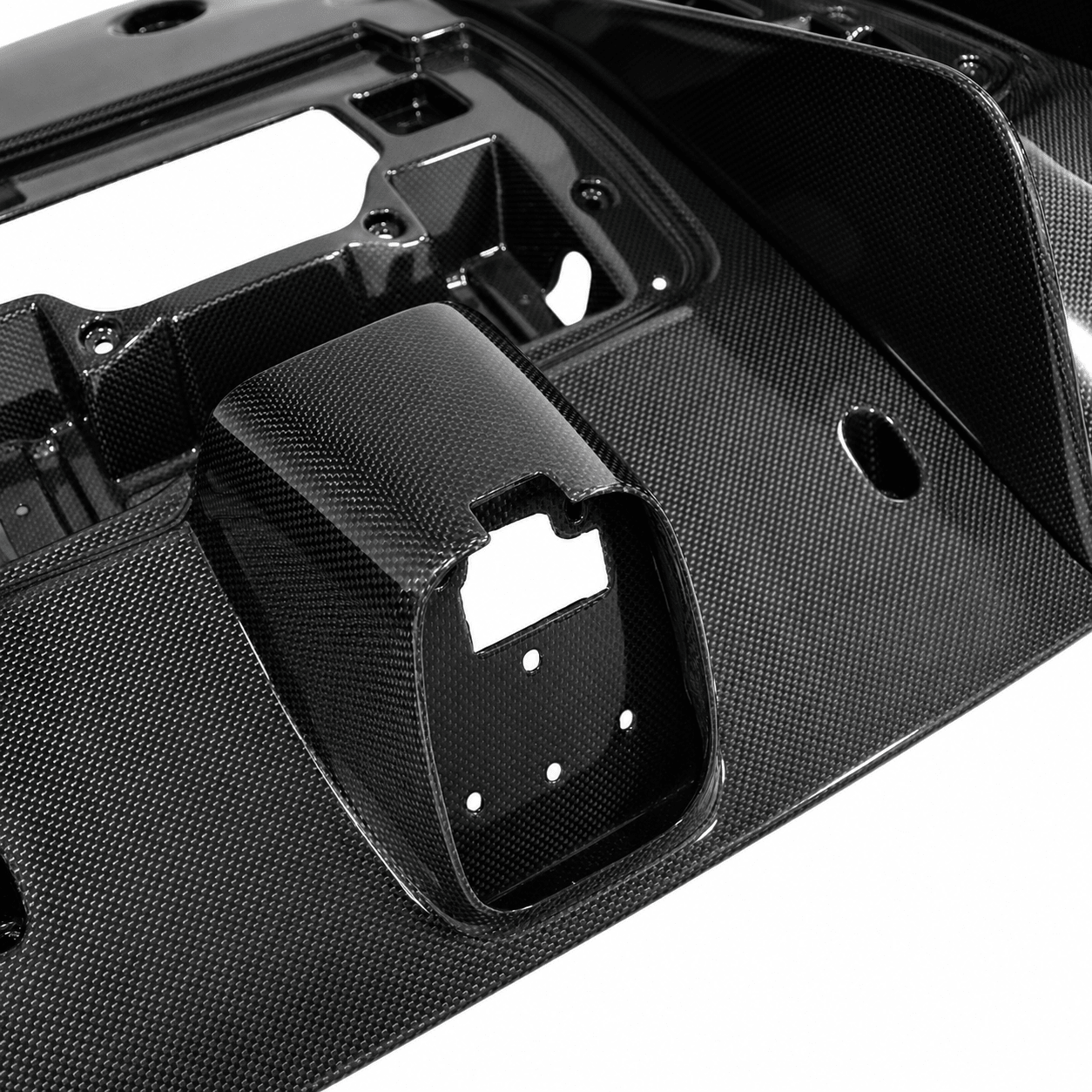 Ferrari 488 GTB - Exotic Design Carbon Fiber Rear Diffuser - Exotics Carbon Design