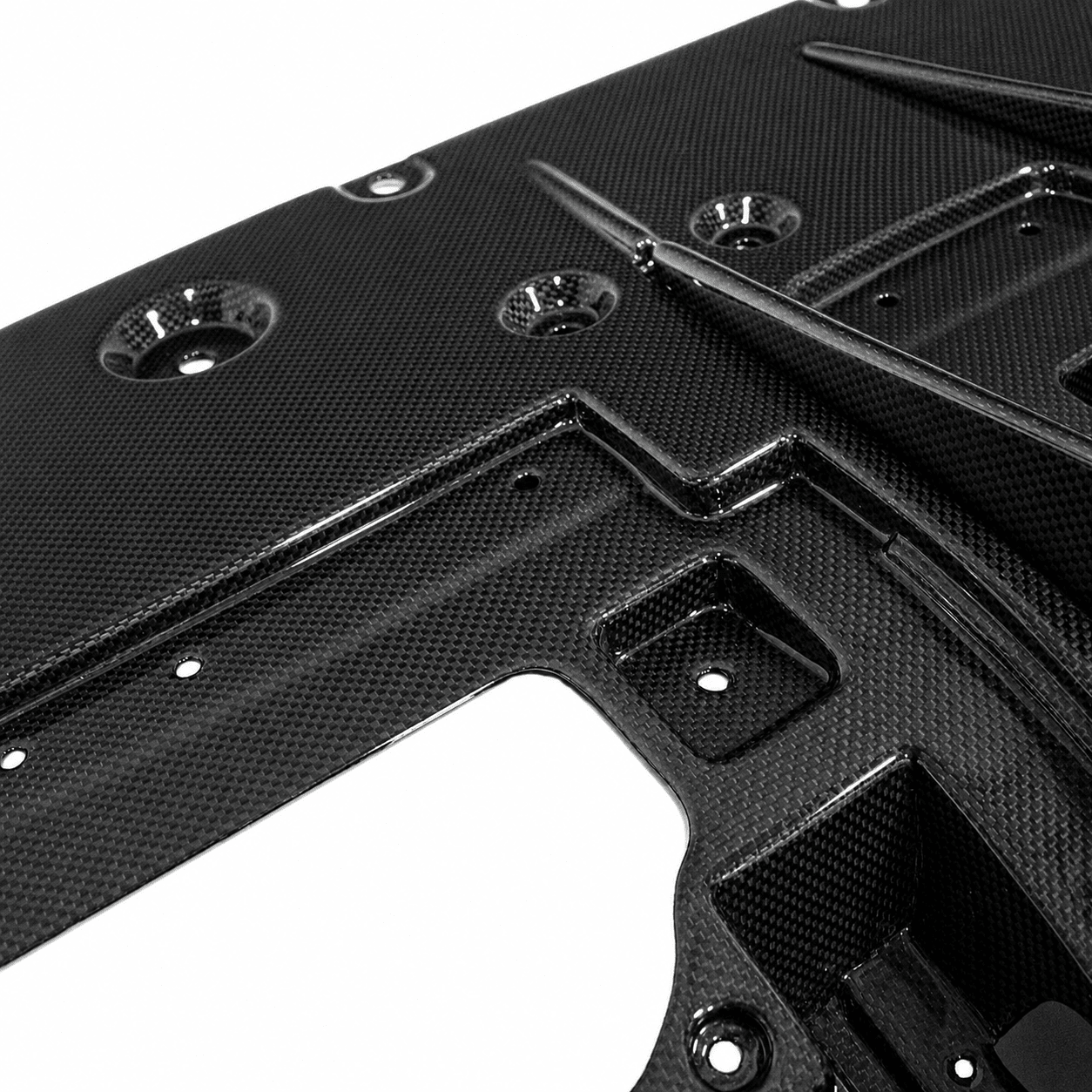 Ferrari 488 GTB - Exotic Design Carbon Fiber Rear Diffuser - Exotics Carbon Design