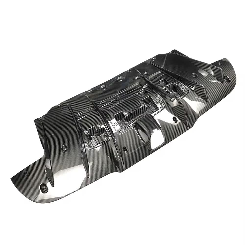 Ferrari 488 GTB - Exotic Design Carbon Fiber Rear Diffuser - Exotics Carbon Design
