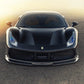 Ferrari 488 V-Style Carbon Fiber Front Lip - Exotics Carbon Design