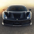 Ferrari 488 V-Style Carbon Fiber Front Lip - Exotics Carbon Design