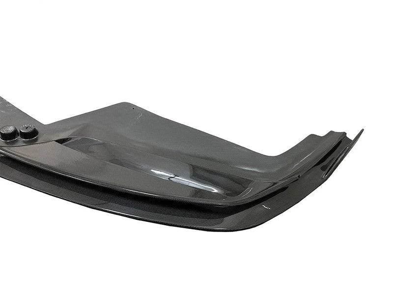 Ferrari 488 V-Style Carbon Fiber Front Splitter - Exotics Carbon Design