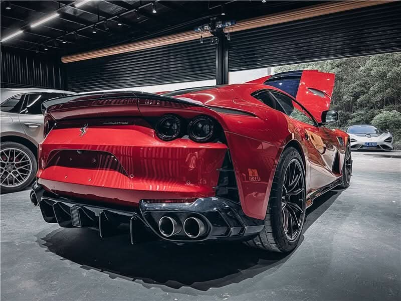 Ferrari 812 GTS - Carbon Fiber Rear Diffuser - Exotics Carbon Design