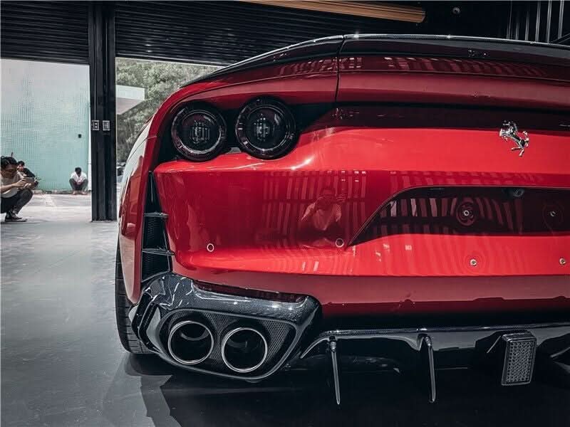 Ferrari 812 GTS - Carbon Fiber Rear Diffuser - Exotics Carbon Design