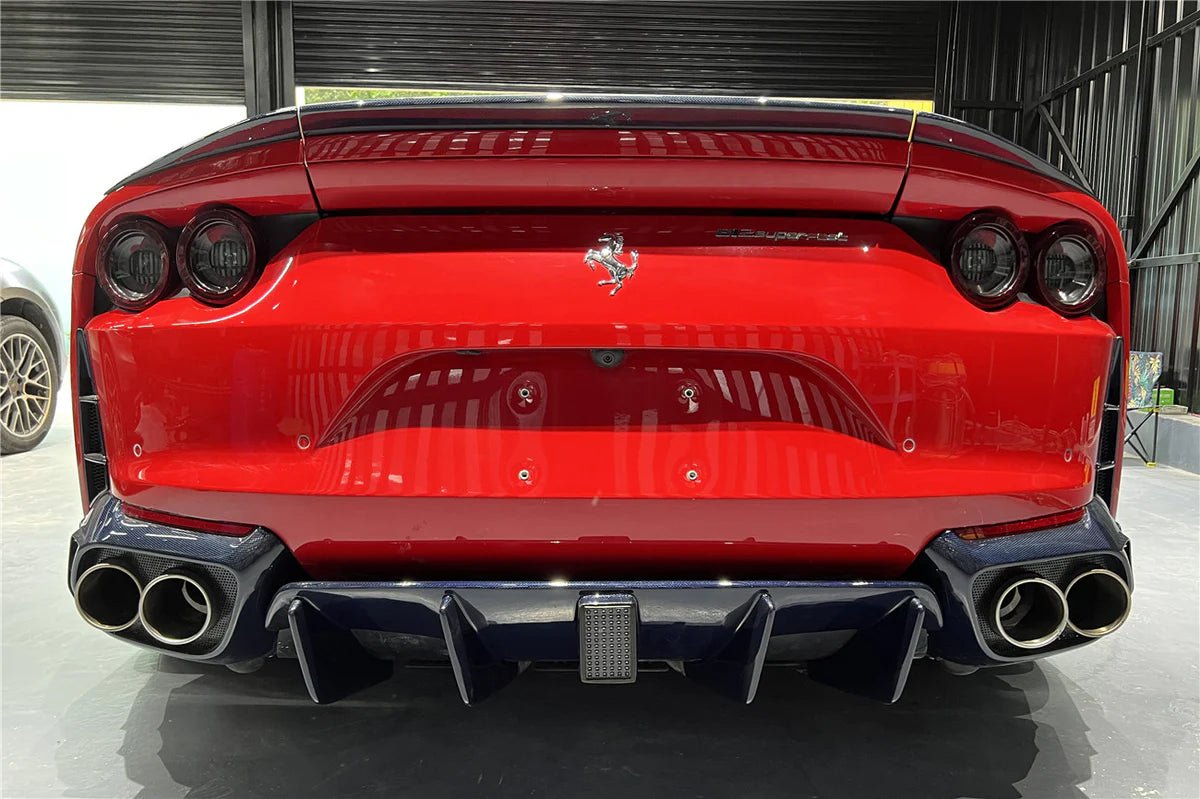 Ferrari 812 GTS - Carbon Fiber Rear Diffuser - Exotics Carbon Design