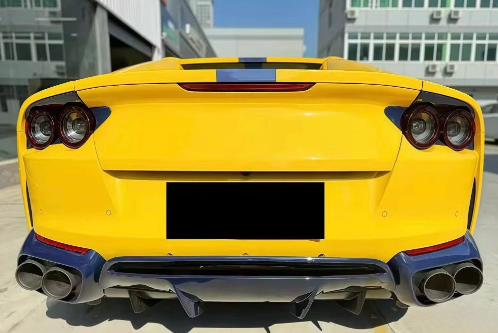 Ferrari 812 GTS Carbon Fiber Rear Diffuser - Exotics Carbon Design