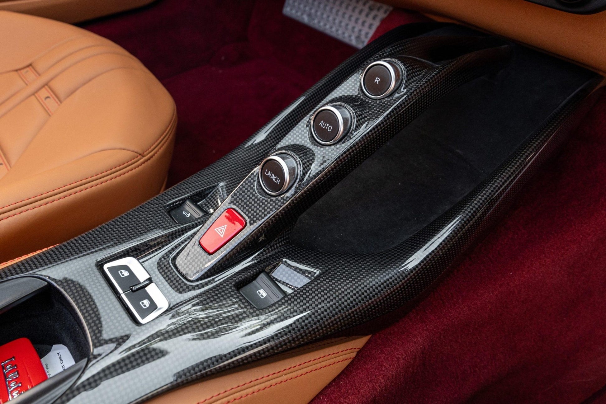 Ferrari 812 GTS – Full Carbon Fiber Center Console Trim - Exotics Carbon Design