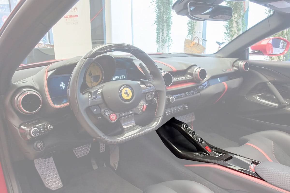 Ferrari 812 Superfast – Carbon Fiber Center Console Trim - Exotics Carbon Design