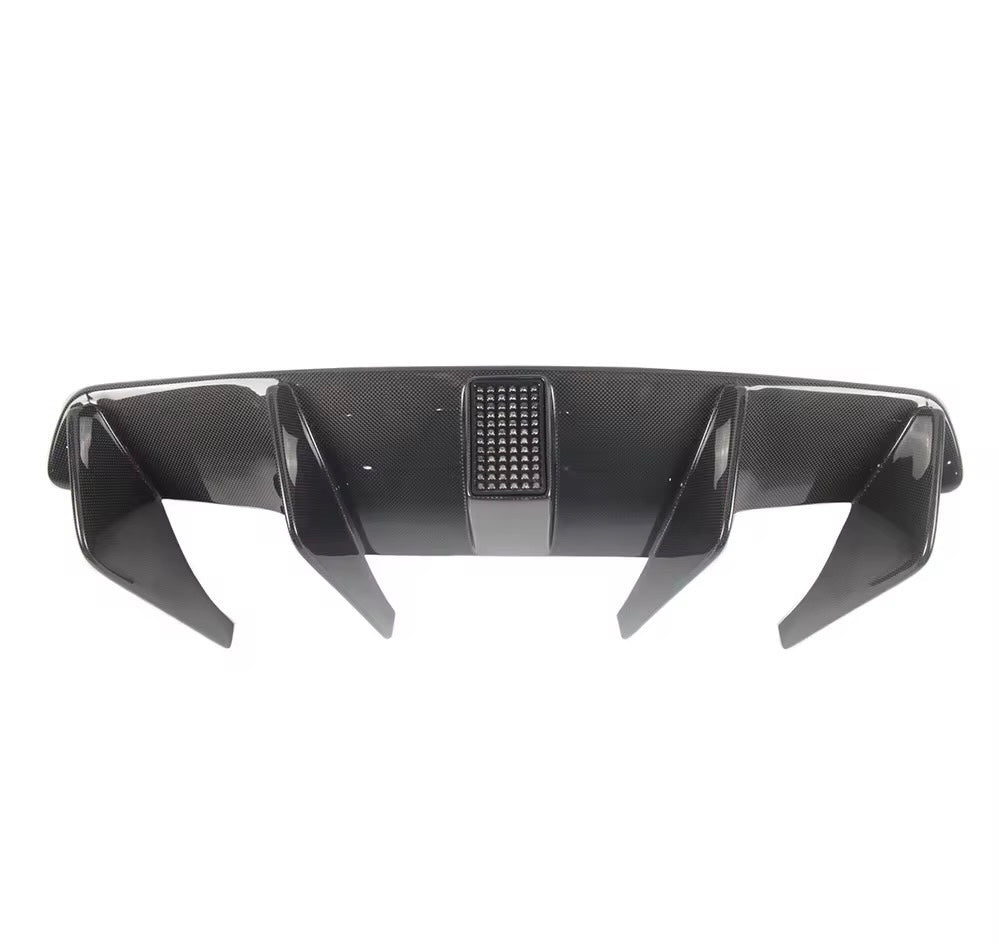 Ferrari 812 Superfast – Carbon Fiber Rear Diffuser with Integrated LED Light - Exotics Carbon Design