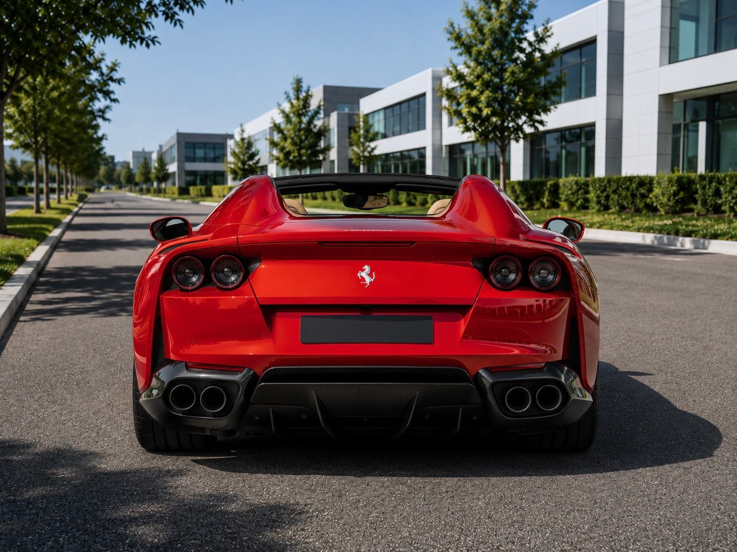 Ferrari 812 Superfast – Carbon Fiber Rear Diffuser - Exotics Carbon Design