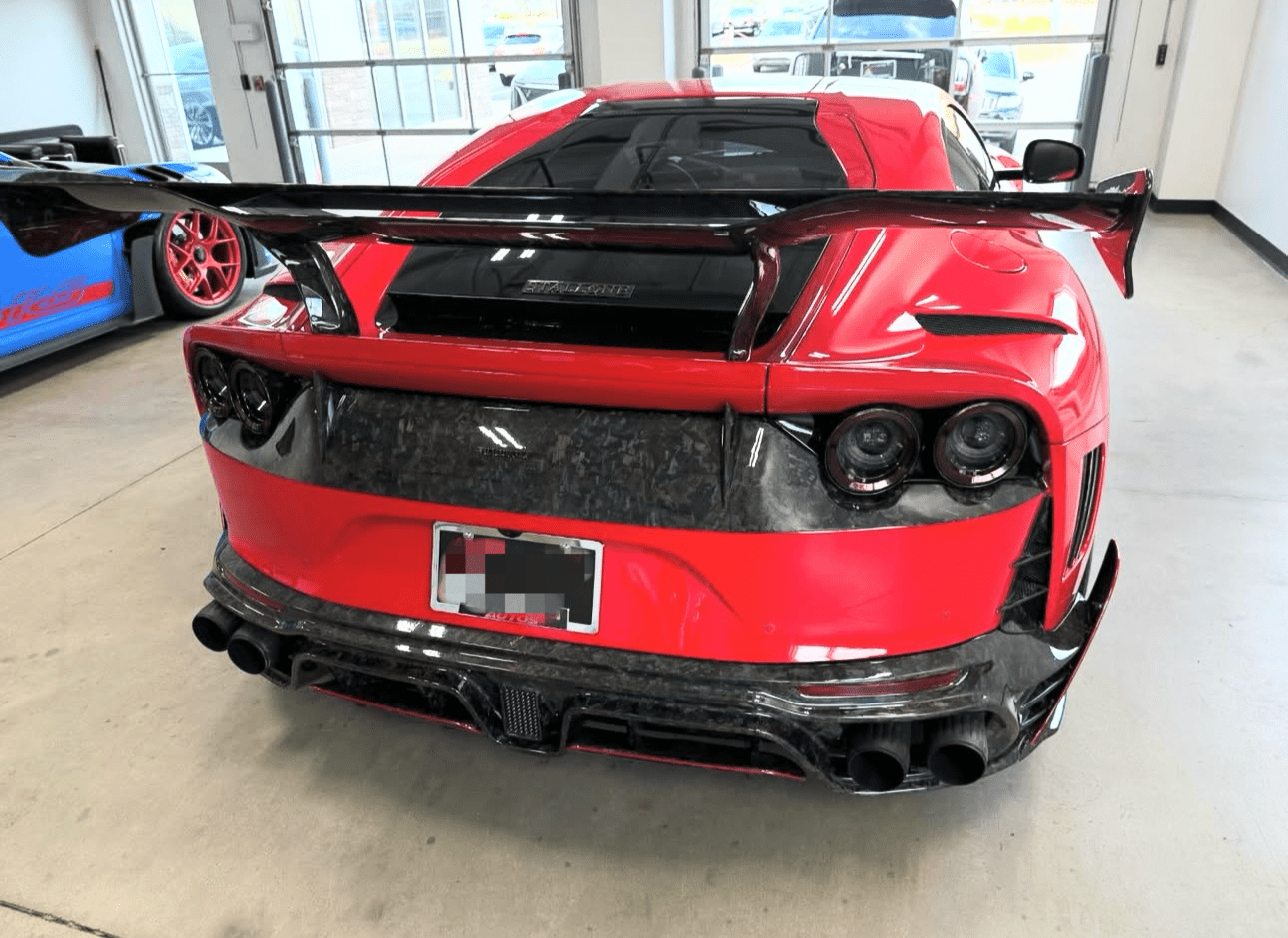Ferrari 812 Superfast Carbon Fiber Rear Wing - Exotics Carbon Design