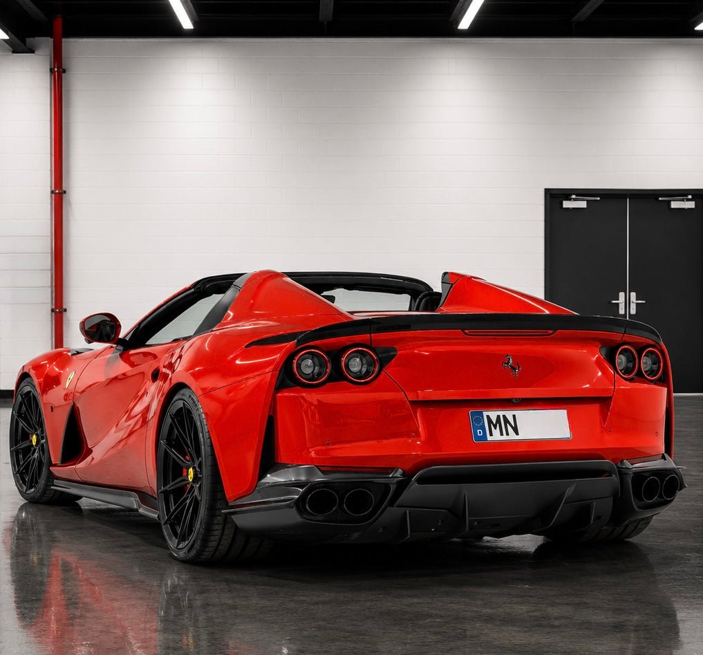 Ferrari 812 Superfast / GTS NVC Style Carbon Fiber Rear Bumper Attachments - Exotics Carbon Design