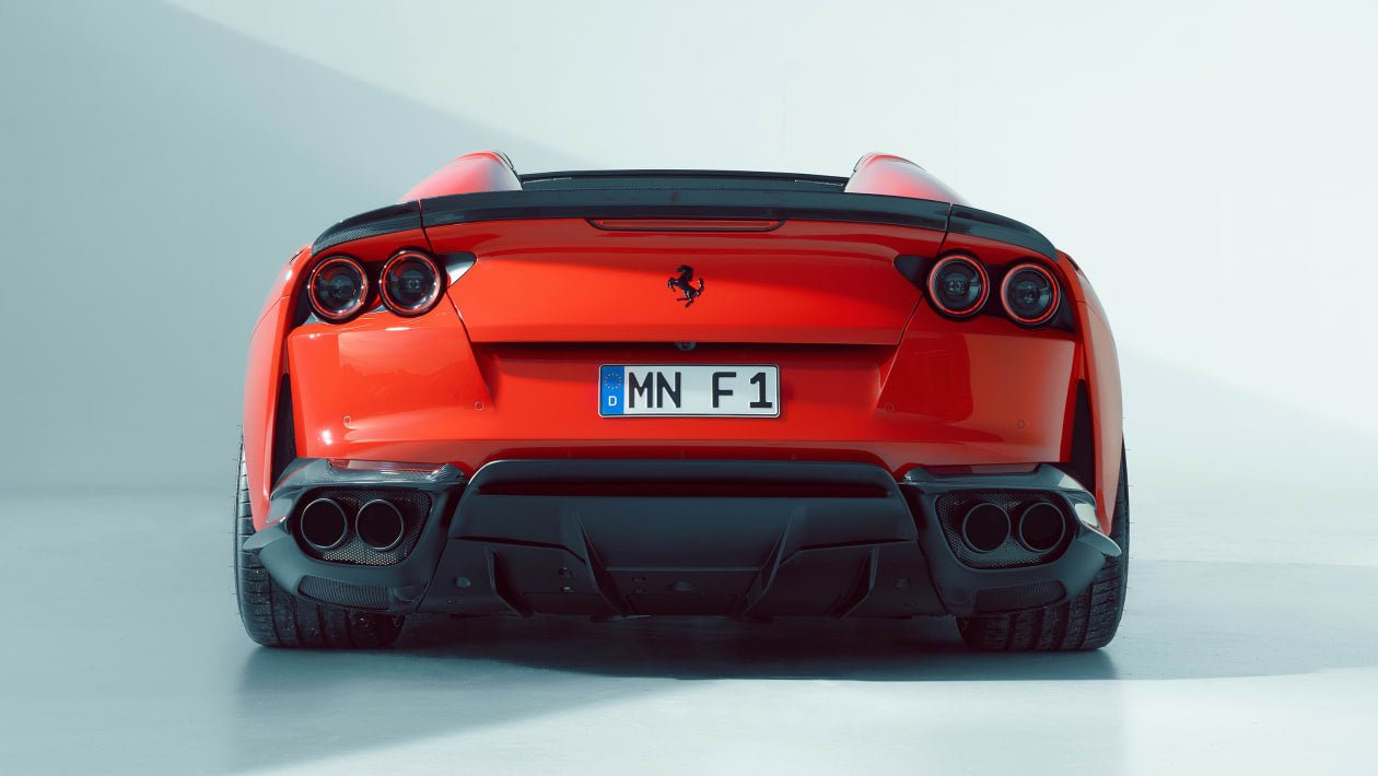 Ferrari 812 Superfast / GTS NVC Style Carbon Fiber Rear Bumper Attachments - Exotics Carbon Design