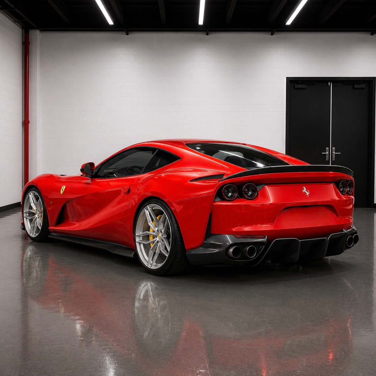 Ferrari 812 Superfast MSY Style Carbon Fiber Rear Diffuser - Exotics Carbon Design