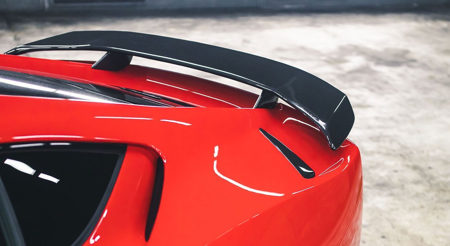 Ferrari 812 Superfast N-LARGO Style Carbon Fiber Rear Wing - Exotics Carbon Design