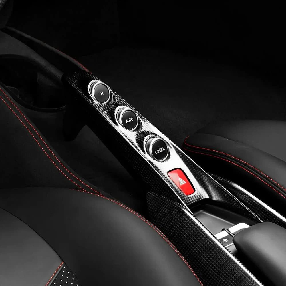 Ferrari F8 – Carbon Fiber Center Console Trim - Exotics Carbon Design