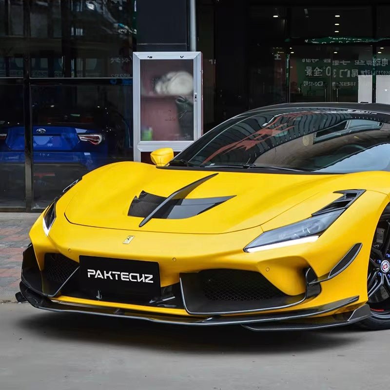 Ferrari F8 Tributo - Carbon Fiber Front Lip - Exotics Carbon Design