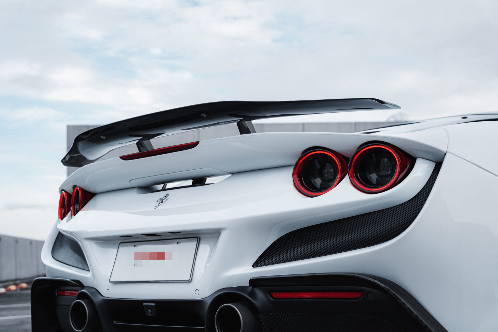 Ferrari F8 Tributo – Carbon Fiber Rear Wing Spoiler - Exotics Carbon Design