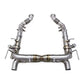 Ferrari F8 Tributo - Exotic Design Stainless Steel Rear Exhaust System - Exotics Carbon Design