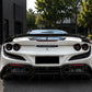 Ferrari F8 Tributo - P.T Carbon Fiber Rear Diffuser - Exotics Carbon Design