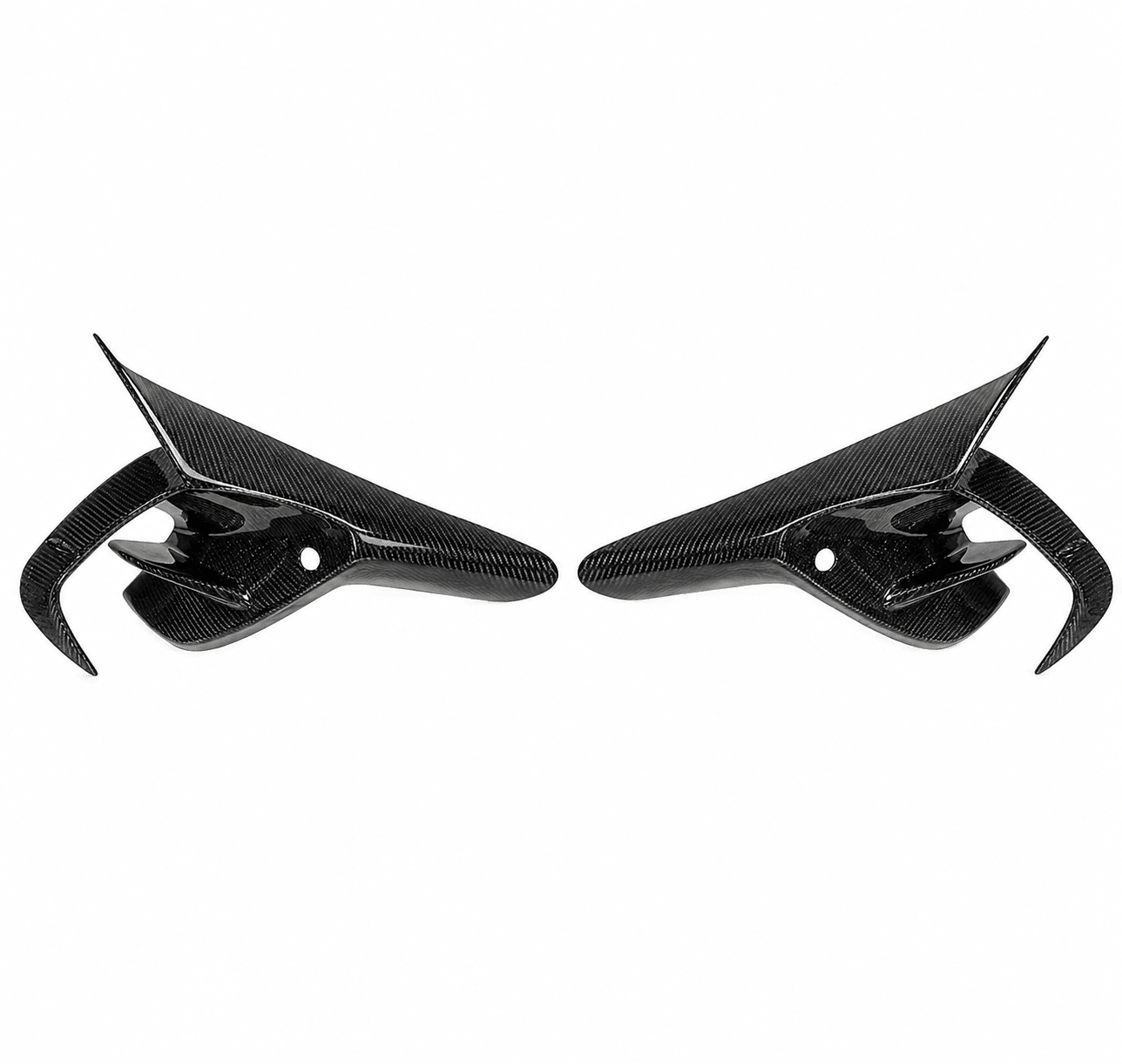 Ferrari F8 Tributo / Spider Carbon Fiber Headlight Vent Trim - Exotics Carbon Design