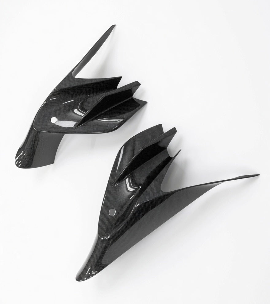 Ferrari F8 Tributo / Spider Carbon Fiber Headlight Vent Trim - Exotics Carbon Design