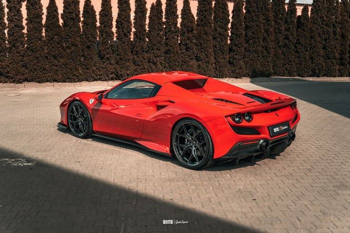 Ferrari F8 Tributo / Spider Carbon Fiber Side Skirts – 2020–2025 - Exotics Carbon Design