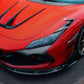 Ferrari F8 Tributo / Spider Forged Carbon Front Engine Air Vent - Exotics Carbon Design