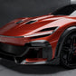 Ferrari Purosangue Carbon Fiber Front Bumper Trim - Exotics Carbon Design