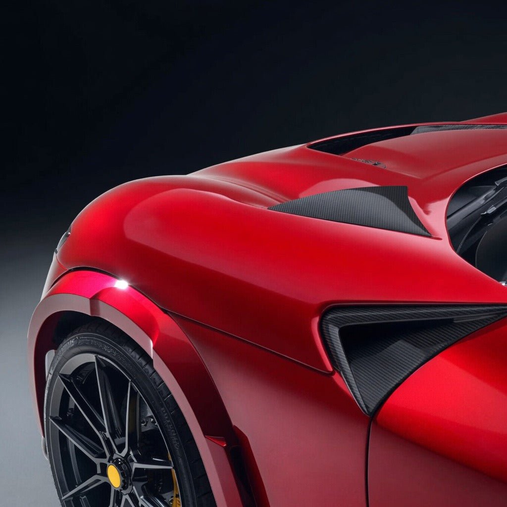 Ferrari Purosangue Carbon Fiber Front Hood Vent Trim - Exotics Carbon Design