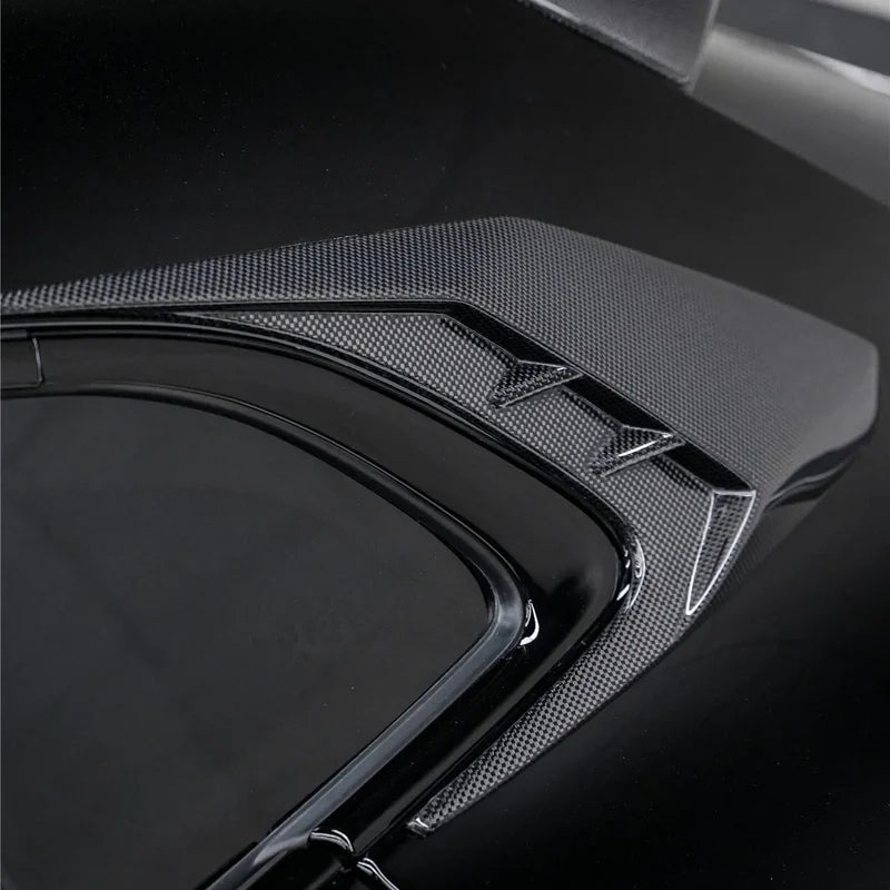 Ferrari Purosangue IMP Style Carbon Fiber Rear Quarter Window Scoops - Exotics Carbon Design