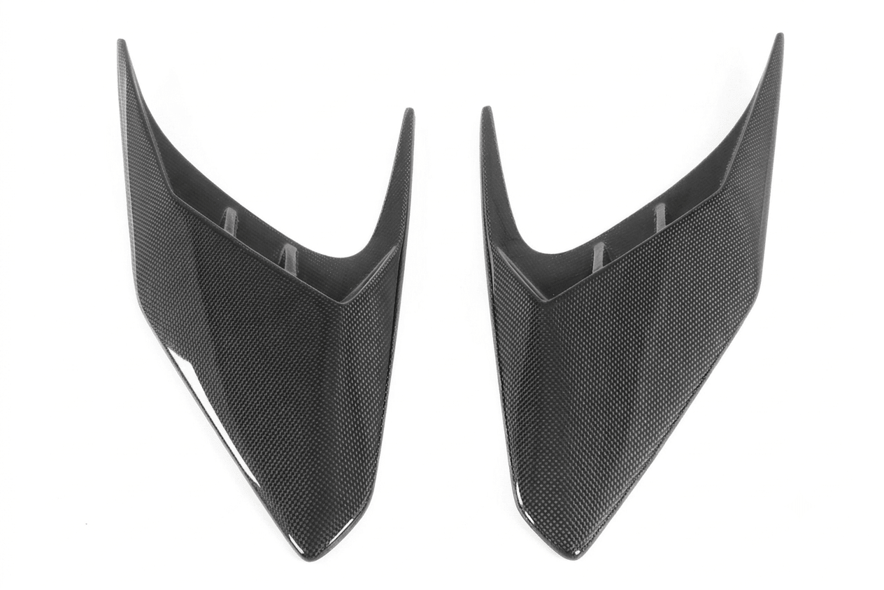Ferrari Purosangue IMP Style Carbon Fiber Rear Quarter Window Scoops - Exotics Carbon Design
