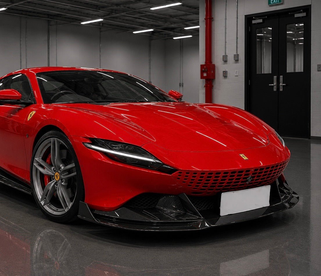 Ferrari Roma - Carbon Fiber Front Diffuser - Exotics Carbon Design