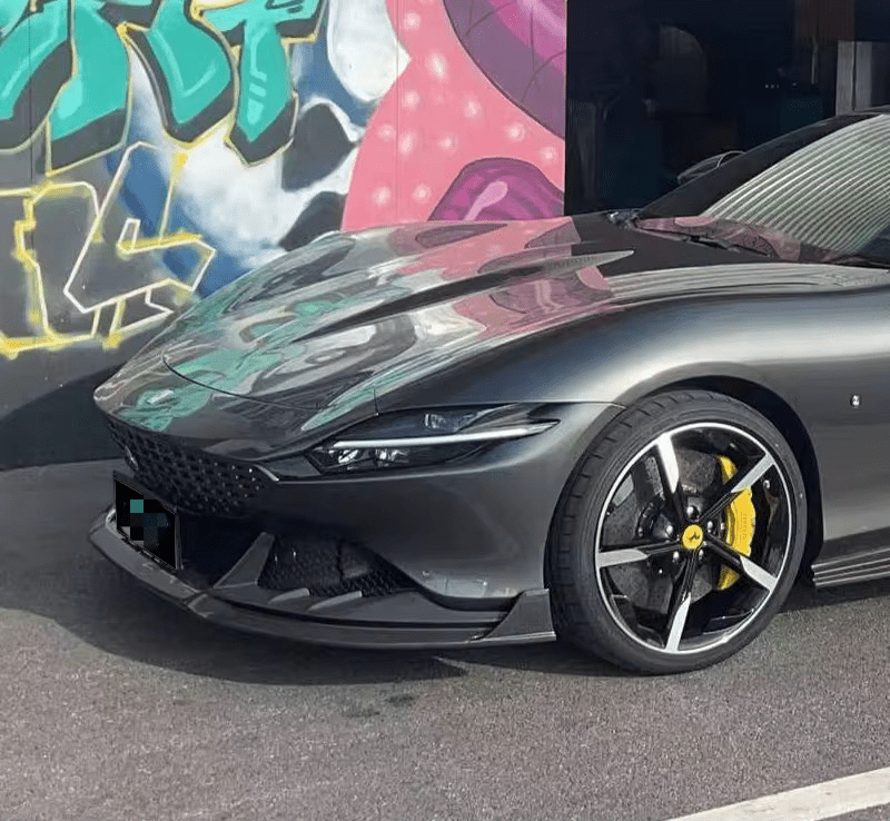 Ferrari Roma - Carbon Fiber Front Diffuser - Exotics Carbon Design