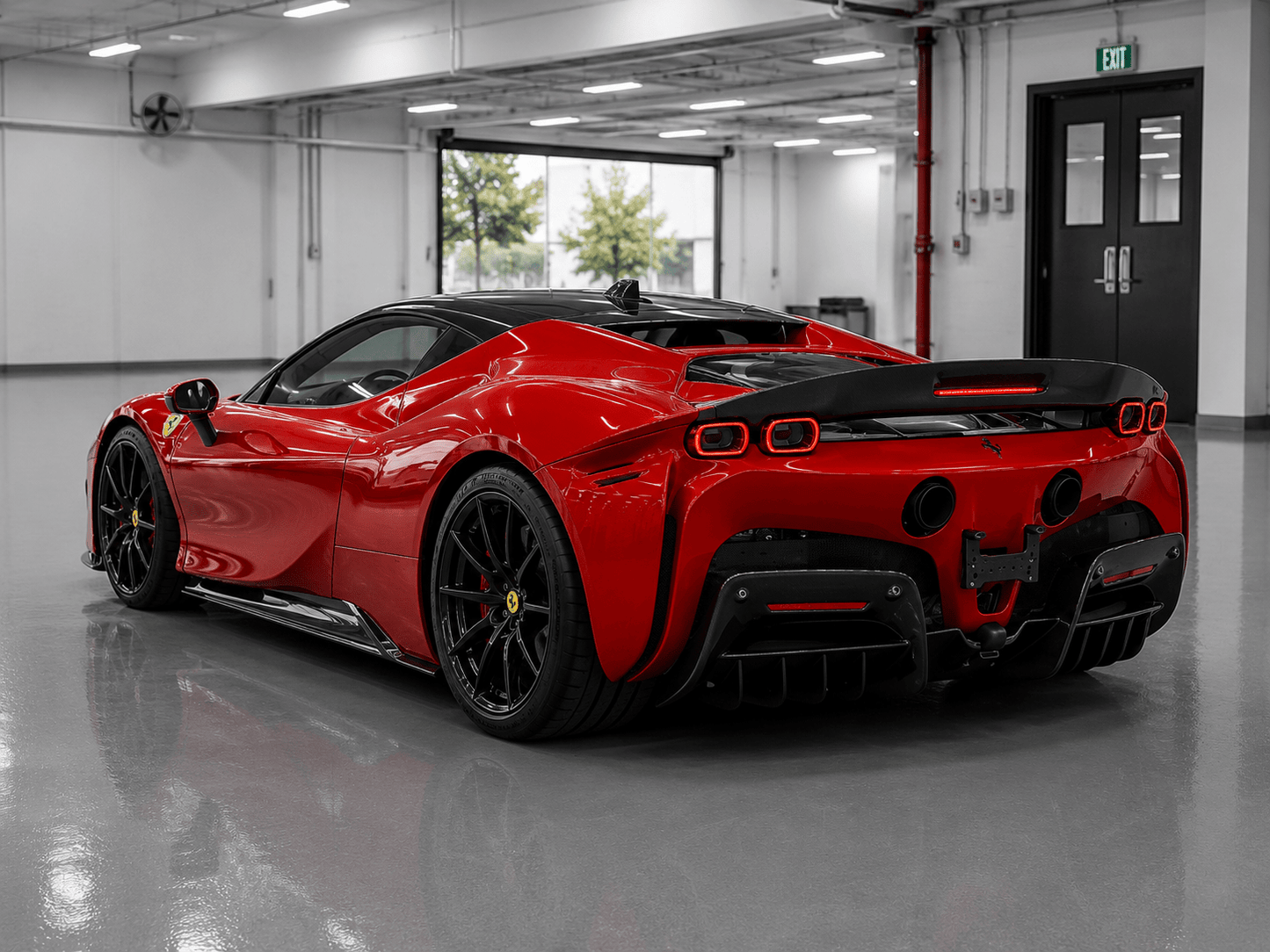 Ferrari SF90 – Carbon Fiber Aero Body Kit - Exotics Carbon Design