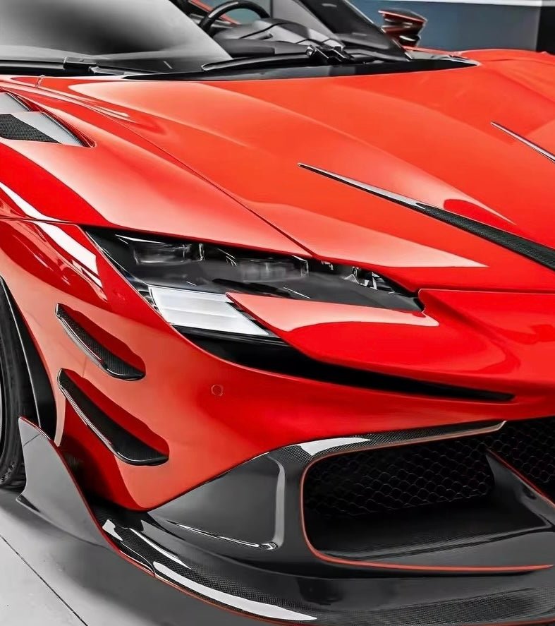 Ferrari SF90 Carbon Fiber Front Canards - Exotics Carbon Design