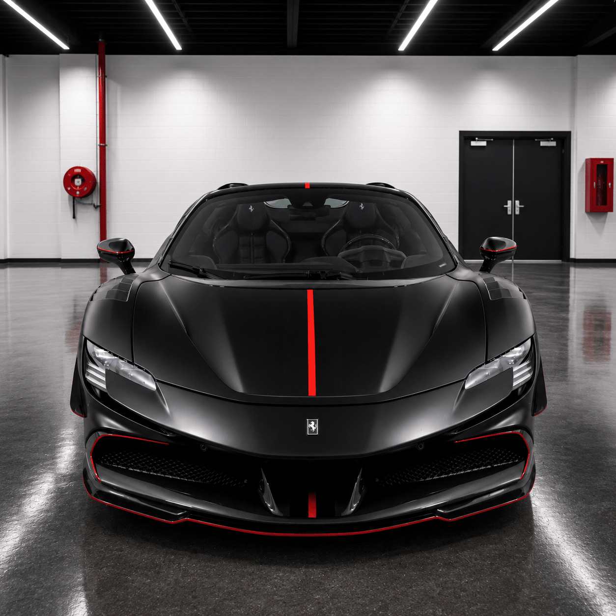 Ferrari SF90 Carbon Fiber Front Lip - Exotics Carbon Design