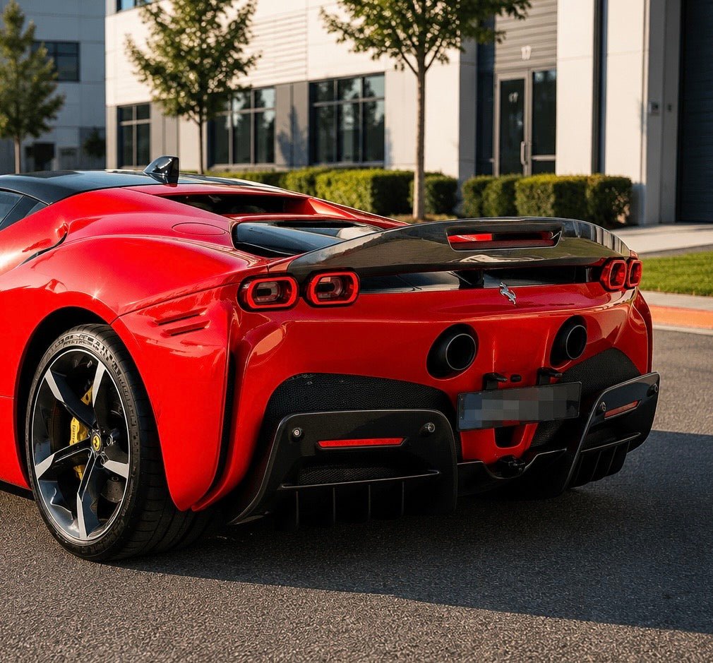 Ferrari SF90 - Carbon Fiber Rear Diffuser - Exotics Carbon Design