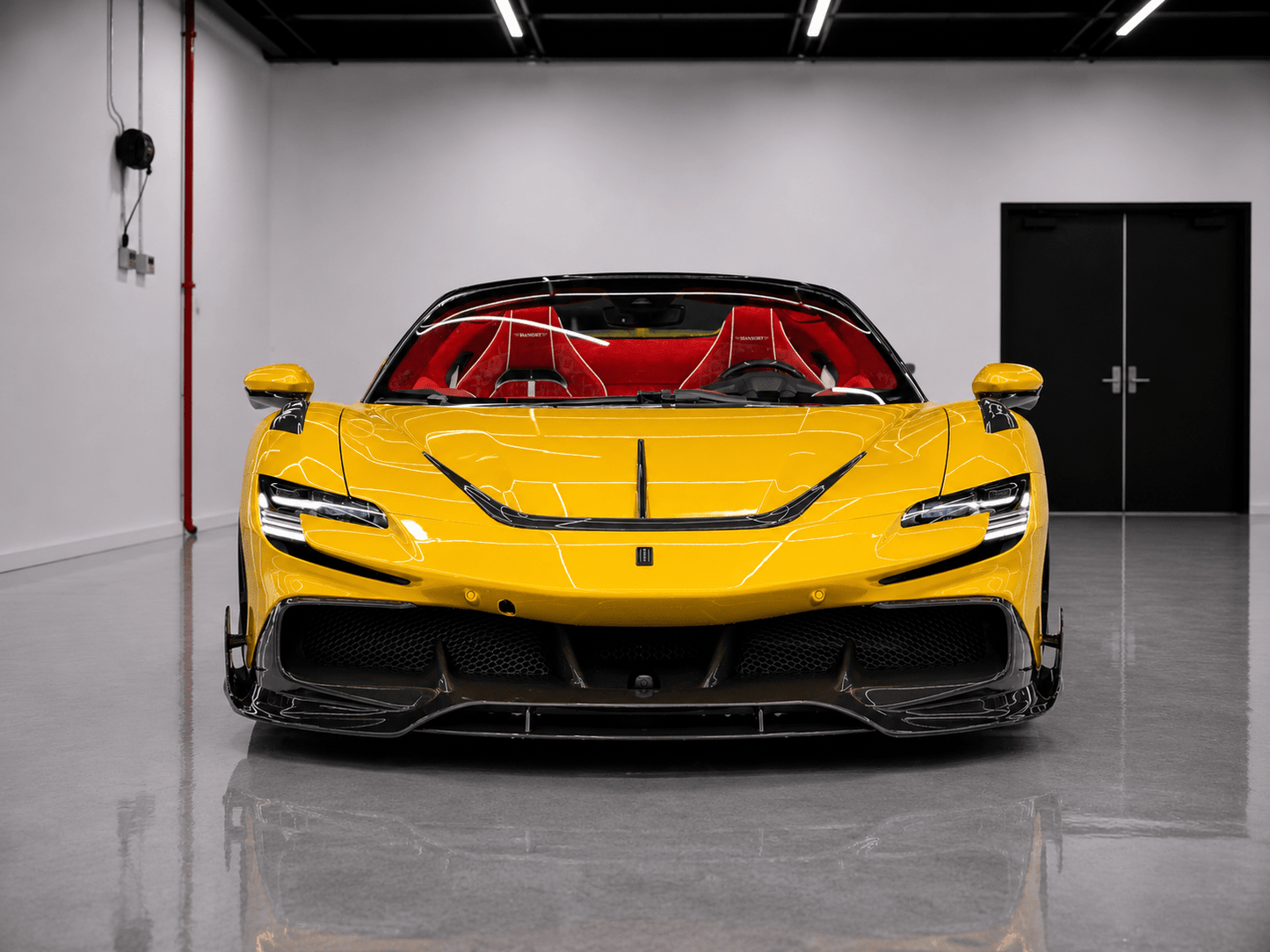 Ferrari SF90 - MSY Style Carbon Fiber Front Diffuser - Exotics Carbon Design